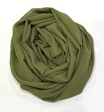 Georgette - Olive Green